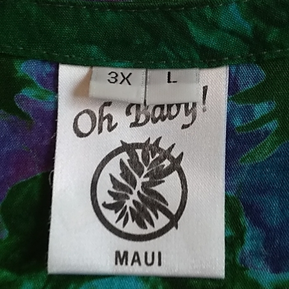 Vibrant Sleeveless Maxi Dress Green/Purple Size 3X - Picture 2 of 12